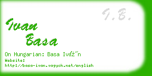 ivan basa business card